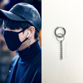 گوشواره استیل حلقه ای جونگکوک بی تی اس BTS