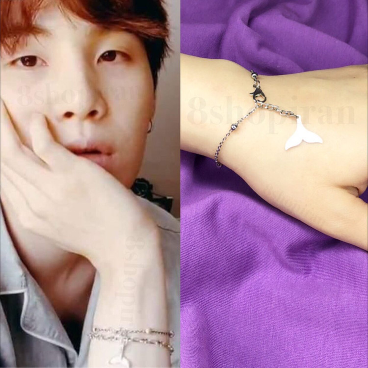 دستبند استیل شوگا بی تی اس BTS طرح وال