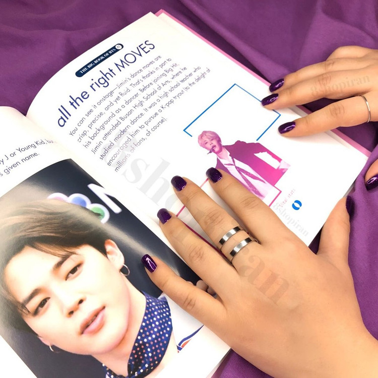 انگشتر استیل جیمین بی تی اس BTS فری سایز