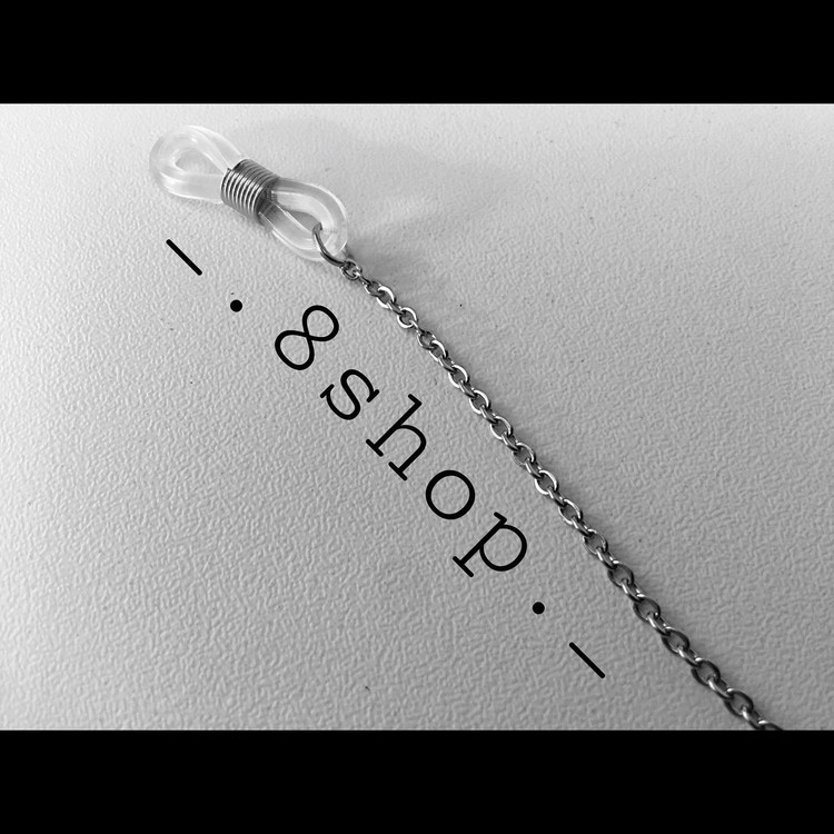 بند عینک زنانه و مردانه نقره ای استیل و رنگ ثابت دستساز یونیسکس