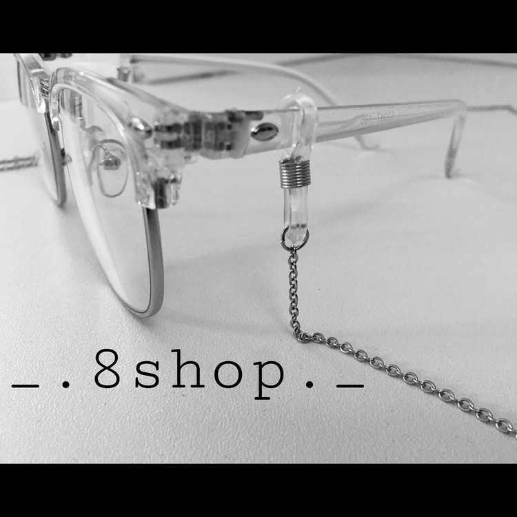 بند عینک زنانه و مردانه نقره ای استیل و رنگ ثابت دستساز یونیسکس