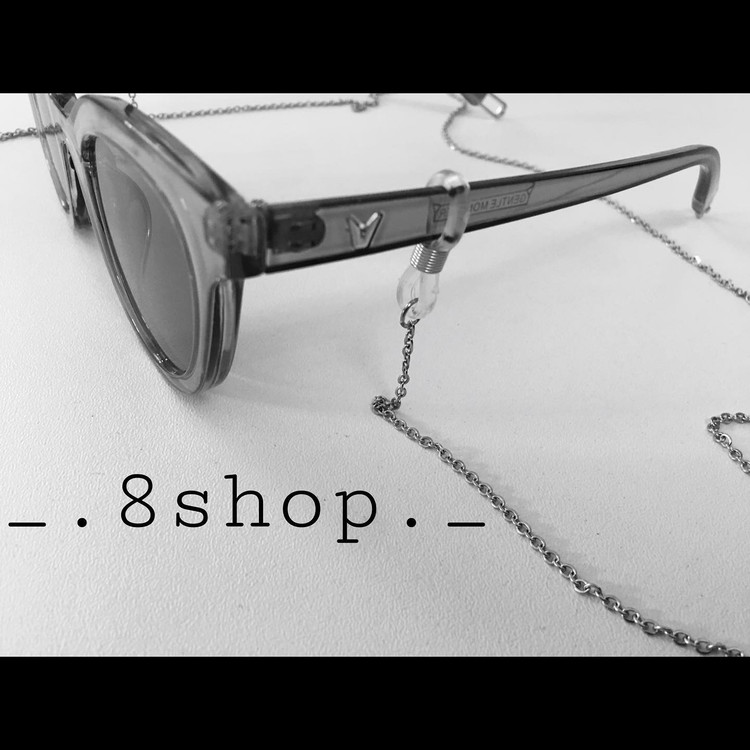 بند عینک زنانه و مردانه نقره ای استیل و رنگ ثابت دستساز یونیسکس