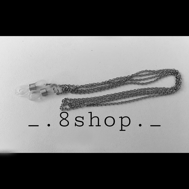 بند عینک زنانه و مردانه نقره ای استیل و رنگ ثابت دستساز یونیسکس