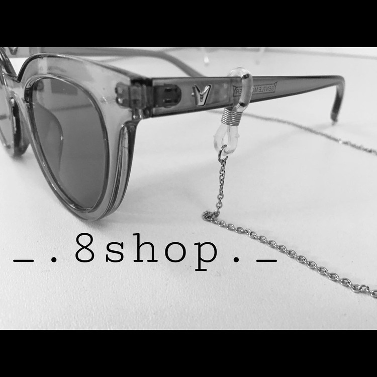 بند عینک زنانه و مردانه نقره ای استیل و رنگ ثابت دستساز یونیسکس