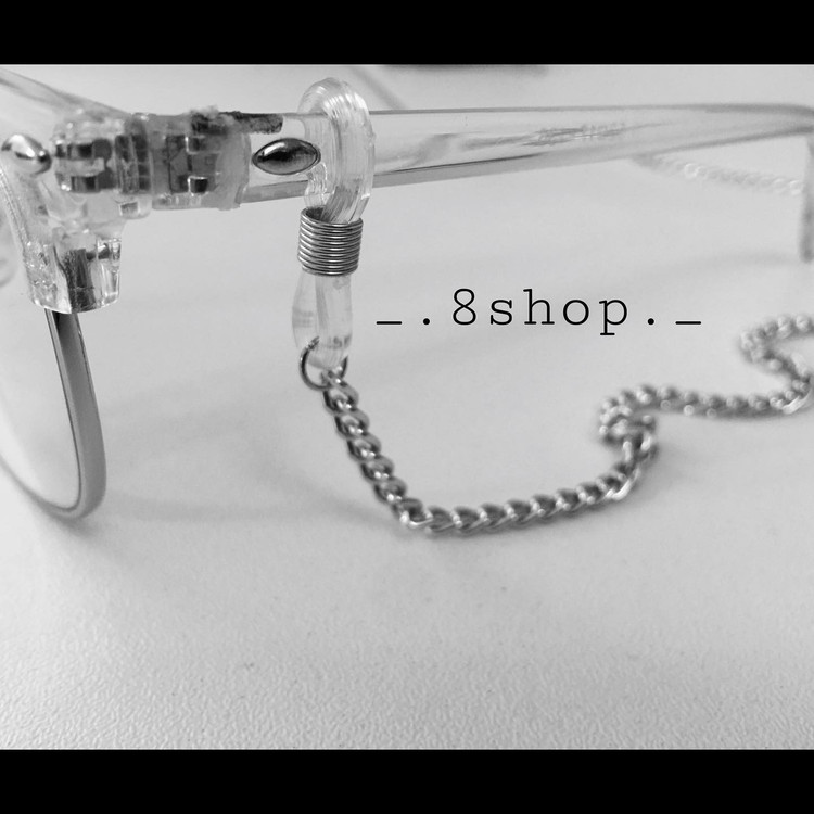 بند عینک زنانه و مردانه نقره ای استیل و رنگ ثابت دستساز