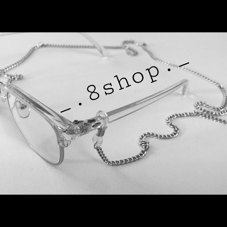 بند عینک زنانه و مردانه نقره ای استیل و رنگ ثابت دستساز