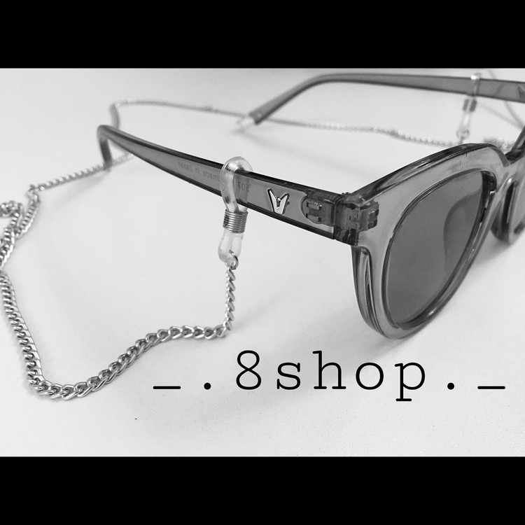 بند عینک زنانه و مردانه نقره ای استیل و رنگ ثابت دستساز