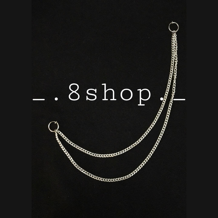 زنجیر آویز استیل گوش و لب چن عضو گروه اکسو EXO