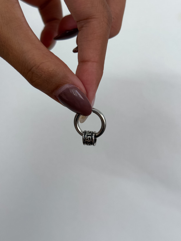 گوشواره استیل حلقه ای طرح ورساچه یونیسکس