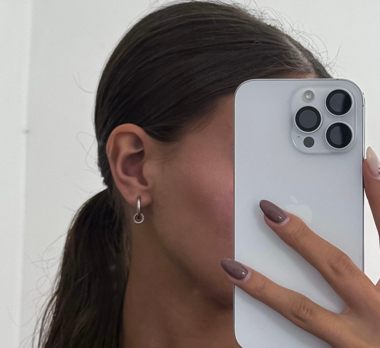 گوشواره استیل حلقه ای طزح ورساچه یونیسکس