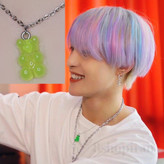 گردنبند و گوشواره استیل بچگانه پاستیل خرسی ینگ ینگ عضو گروه NCT