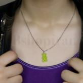 گردنبند و گوشواره استیل زنانه پاستیل خرسی ینگ ینگ عضو گروه NCT