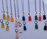 گردنبند و گوشواره دخترانه استیل پاستیل خرسی ینگ ینگ عضو گروه NCT